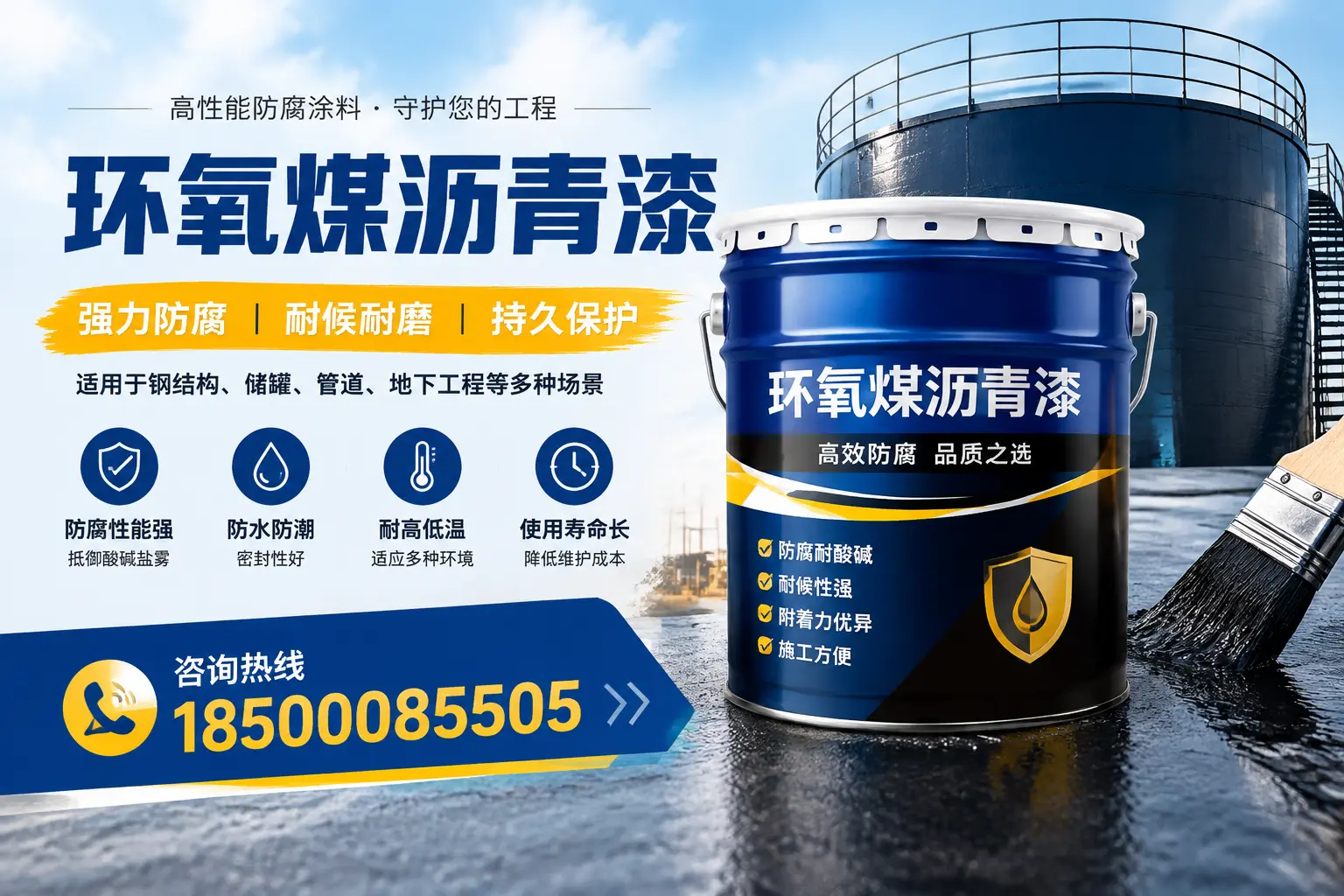 环氧煤沥青漆在工业中的应用，阿拉尔企业的选择